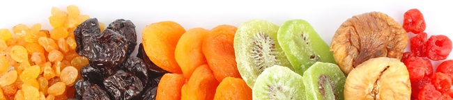 Фрукты и овощи, сухофрукты.