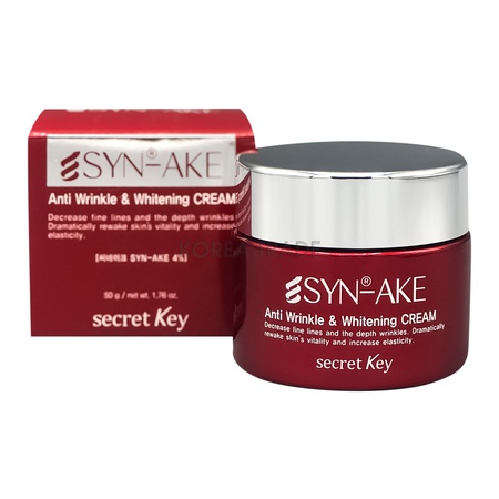 Secret Key Syn-Ake Anti Wrinkle & Whitening Cream Омолаживающий крем для лица