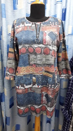 Туники с 50 по 60 размер. Ткань меланж.