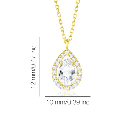 Even & Pétra 14 Ayar Altın Taşlı Damla Kolye