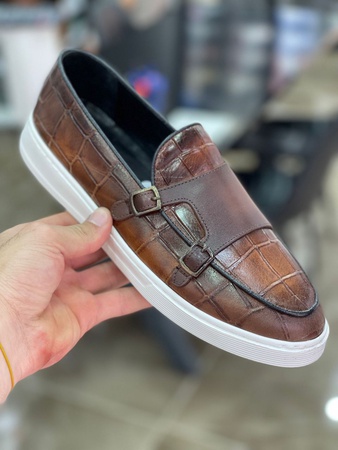 Erkek ayakkabıları - saf deri ve deri ikamesi var