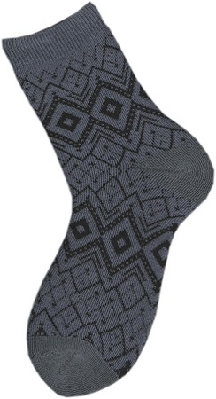 Носки женские внутримахровые (арт. 08в7) «Узоры ромбы»