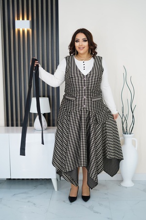 Юбка + жилет №Б03