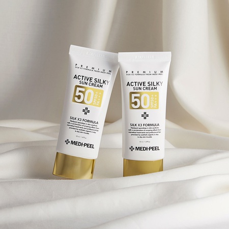 MEDI-PEEL ACTIVE SILKY Солнцезащитный крем