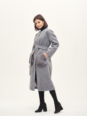 Пальто женское Silverfox модель 808 Серый