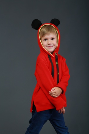 Худи красный с ушками Yumster YF.02.07.002