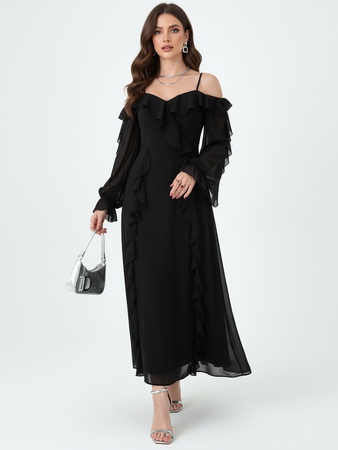 Праздничное нарядное длинное платье