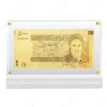 Банкнота EPOS "100$" в акриле покрытие золото