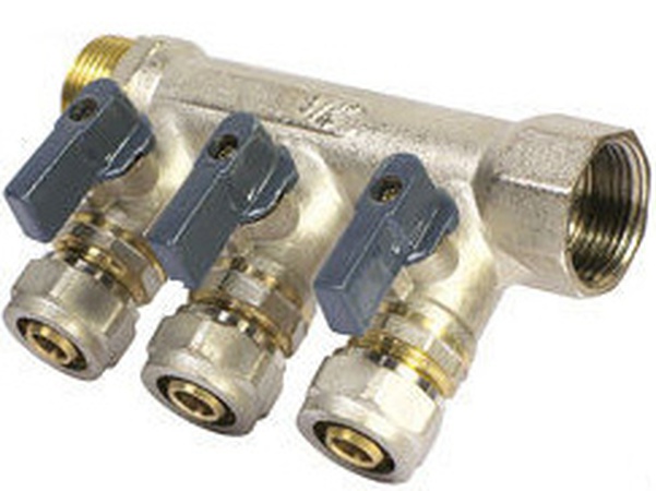 Коллектор с шар. кранами