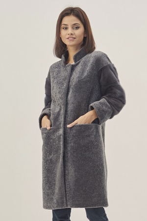 Пальто женское Silverfox модель 804-Серый