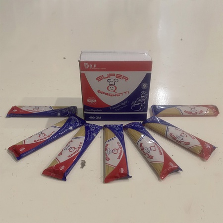 Длинные макароны, 400 г, Макароны спагетти бренда Super Q, Высокое качество