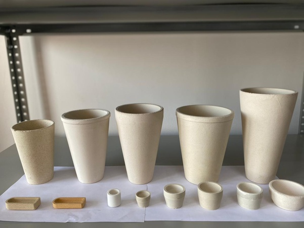 Тигли шамотные, капели магнезитовые, шербера шамотные, тигли керамические, глёт, шихта