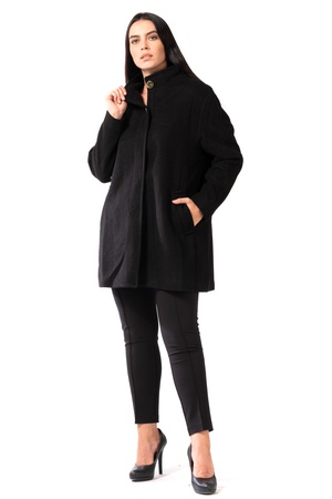 Büyük Beden Kaşe Hakim Yaka