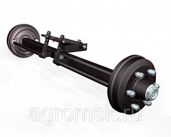 Ось тракторного прицепа ADR тормозная