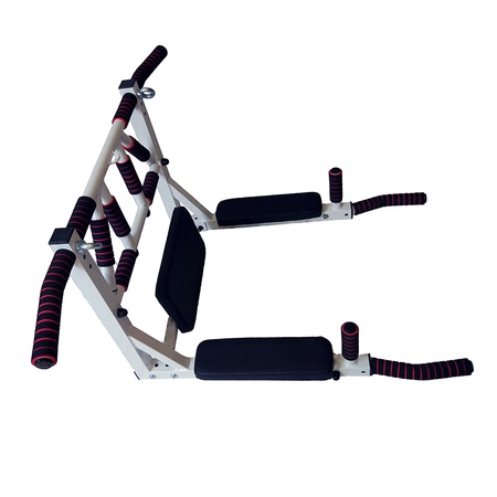 Турник Брусья Пресс 3 в 1 MDL разборный белый мультихват