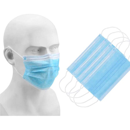 3-х слойная одноразовая маска