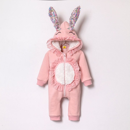 Toptan Kız Bebek Fırfırlı 9-24M Tulum Takımı