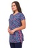 ТУНИКА СИНЯЯ (МЕЛКИЕ ЦВЕТЫ) М-0083С
