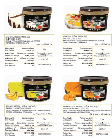 APM AROMALI JÖLELER FLAVORED COLD GLAZE (7 KG)