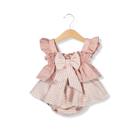 Wholesale Baby Girls Rompers With Bow 0-24M