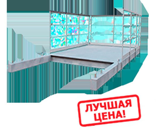 Выносная площадка К1.3 для приема груза на этажах строящегося здания