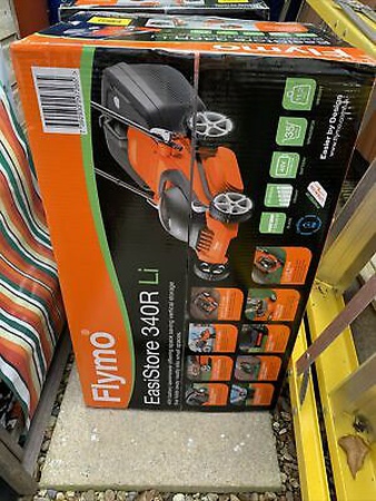 Беспроводная газонокосилка Flymo EasiStore 340R Li, Bosch Rotak 34R, газонокосилка Rotak 36-550