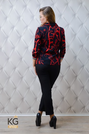 &quot;Kindi&quot; manşetli iki parçalı pantolon-takım elbise