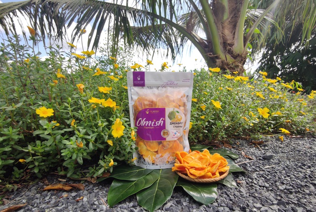 Kurutulmuş Jackfruit. OLMISH fabrikalarından kurutulmuş meyveler