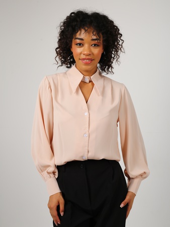 Dubai ipeğinden yapılmış kadın bluzu