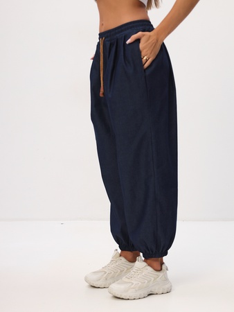 Штаны Тоджи укороченные широкие джинсовые