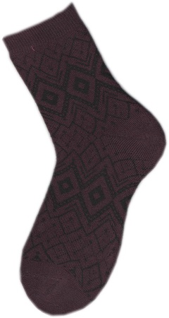 Носки женские внутримахровые (арт. 08в7) «Узоры ромбы»