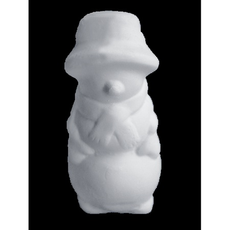 Гипсовая фигурка для раскрашивания Снеговик в шапке