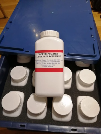 Ультратонкий медный порошок