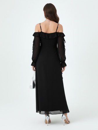 Праздничное нарядное длинное платье