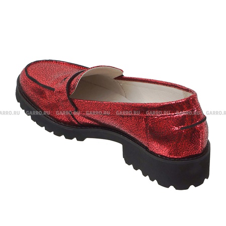 Туфли 7764 красный, натуральная кожа