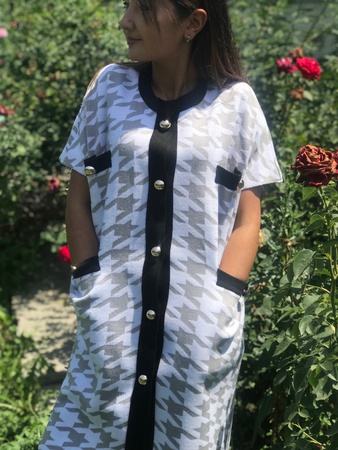 вязаный кардиган «шанелька»