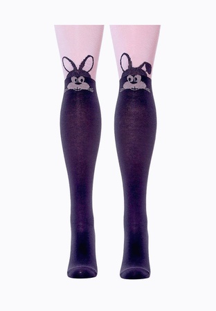 Колготки с вязанным рисунком для девочек