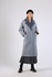 Women's coat of a loose cut, combined. # 48 combo