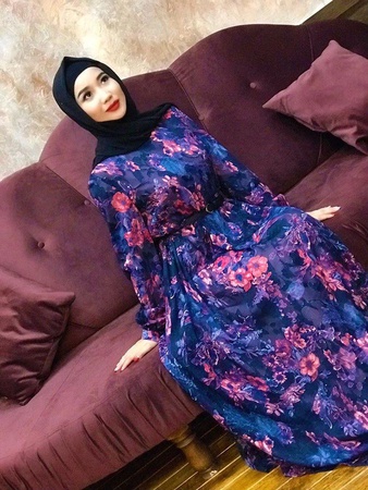 Платье из Дубайской ткани