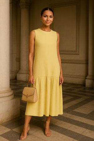 Элегантное платье-сарафан из премиального материала