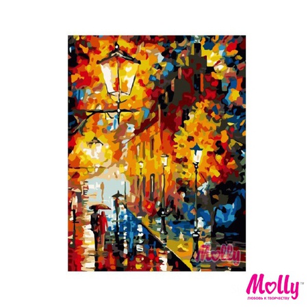 Картина по номерам Осенние фонари