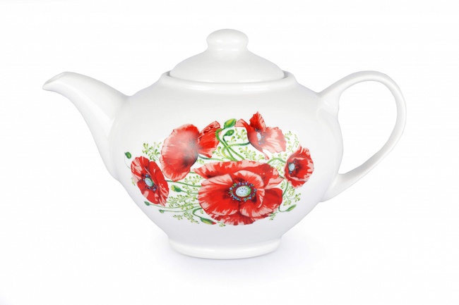 Сервиз чайный - Маки (дачный, 14 предметов)