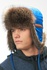 Ушанка из плащ. ткани с енотом 010173-810
