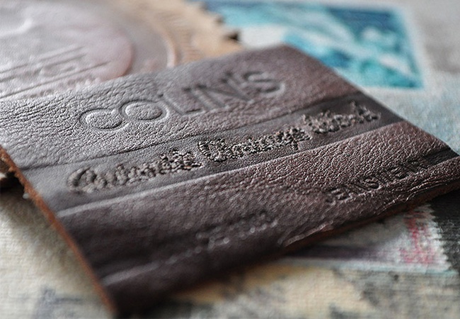 Этикетка, бирка из натуральной кожи