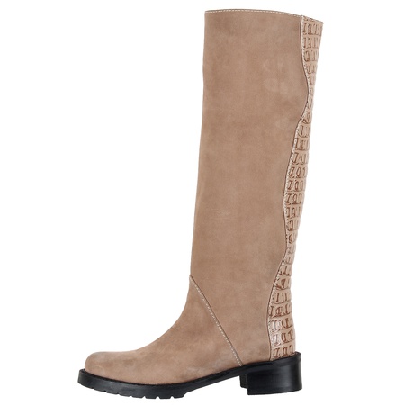 Женские сапоги, нубук, кожа <G5715>