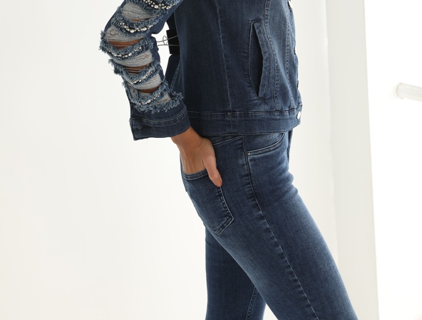 Lazered Denim Jacket