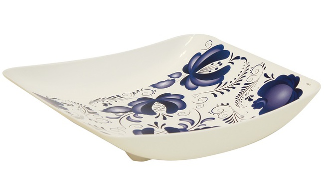 Dish DECO gzhel * 30 (M- بلاستيك)