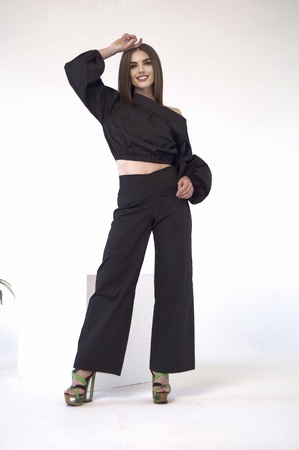 Kadınlar için yazlık pamuklu elbise (makale ml 117)