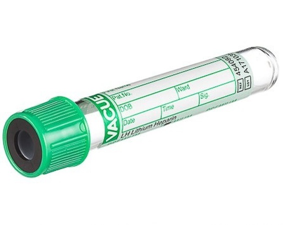 Пробирки вакуумные 3 мл 13х75 мм, с наполнителем ("VACUETTE" с Li гепарином для плазмы, "PREMIUM")