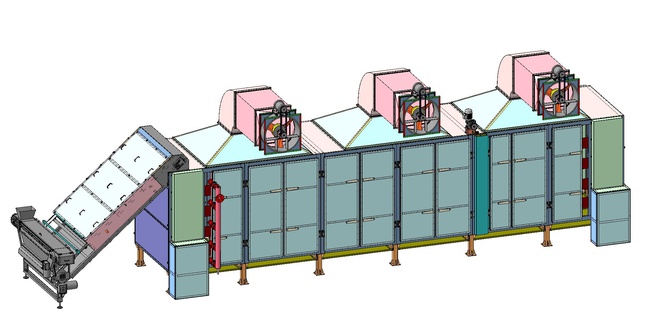 Сушилка конвейерная ленточная паровая Г4- КСК-15